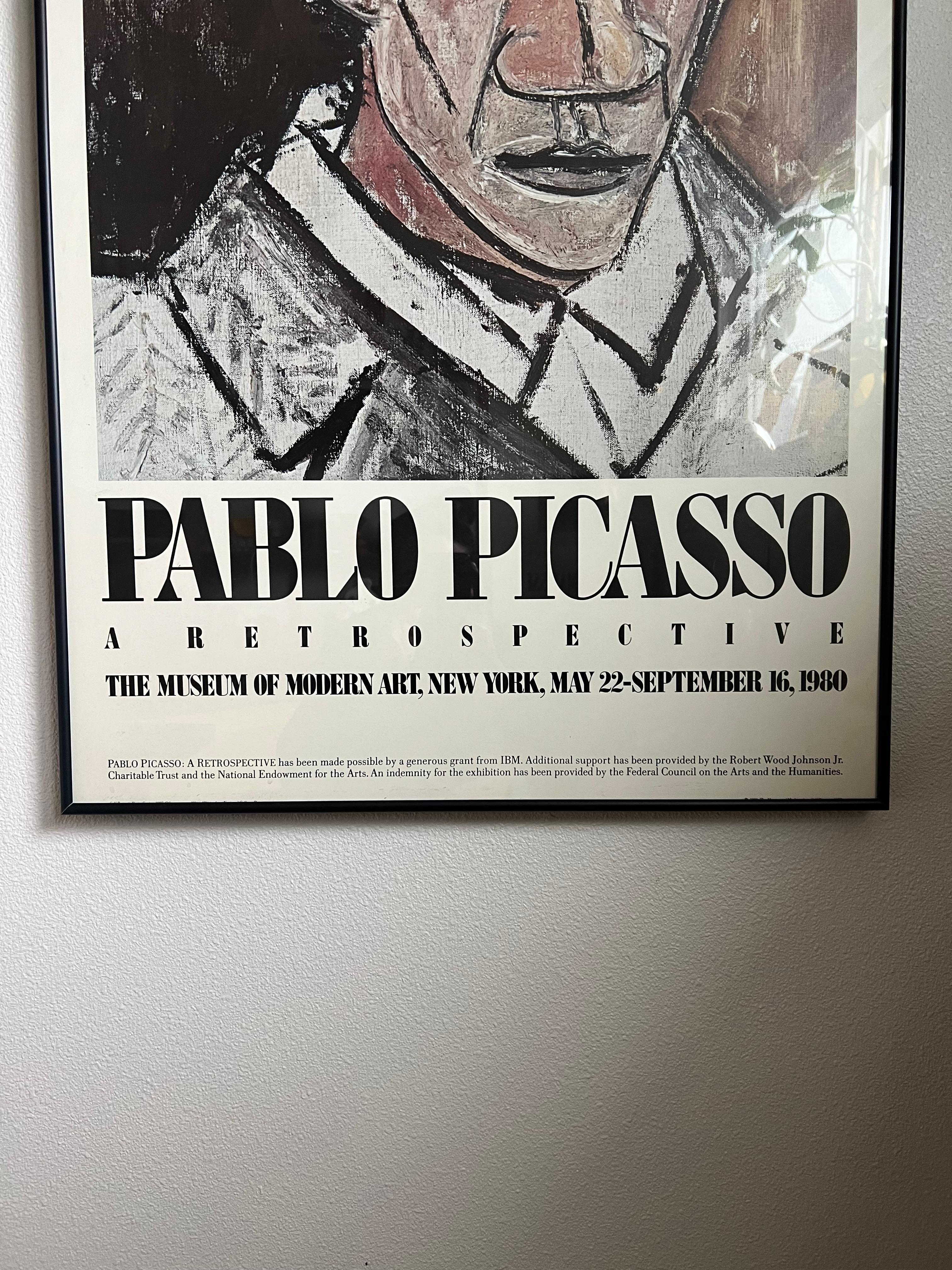 Expressionist Picasso Exhibition Poster Museum of Modern Art New York