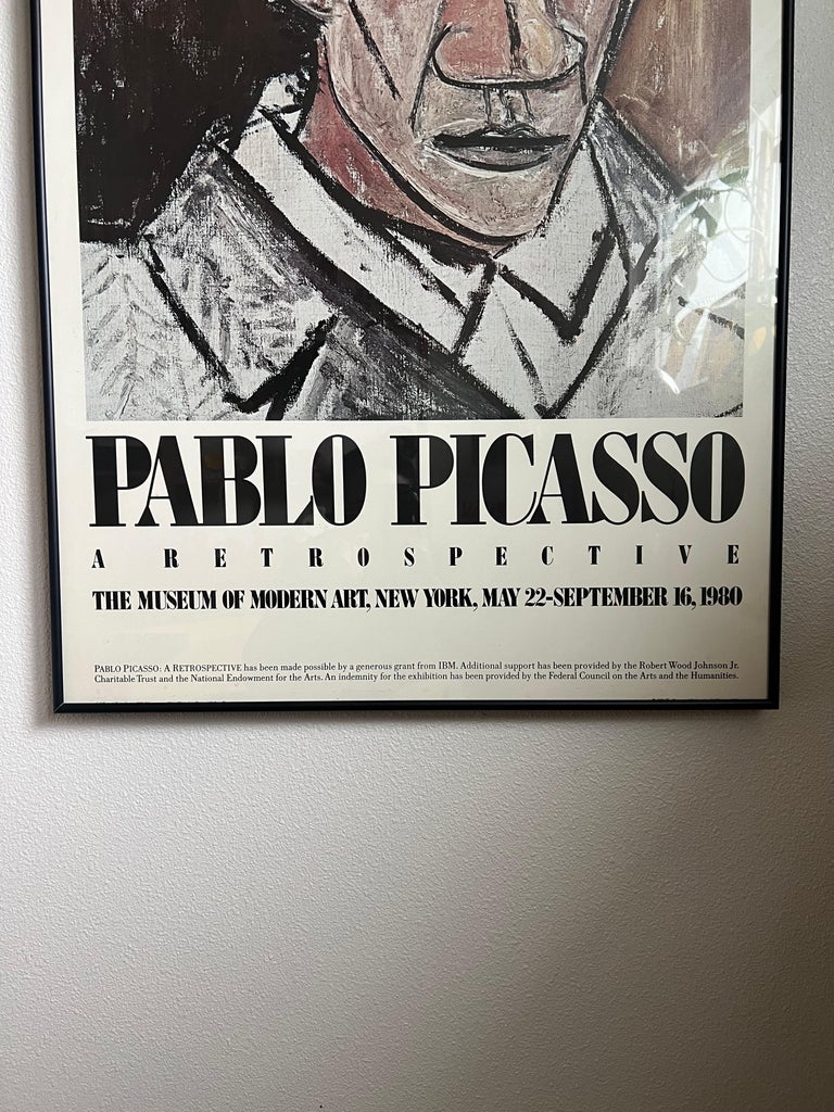 Picasso Exhibition Poster Museum of Modern Art New York In Excellent Condition For Sale In Portland, OR