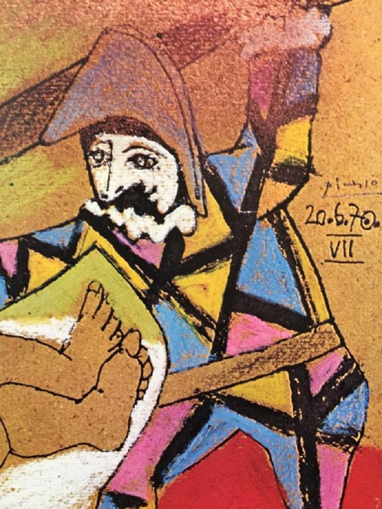 Picasso Ausstellung Fête de l'Humanité 1973 Original Vintage Poster (Ende des 20. Jahrhunderts) im Angebot