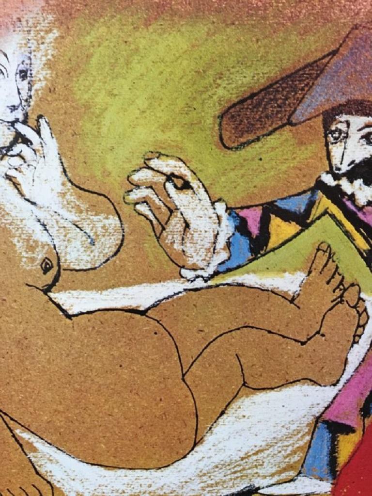 Papier Picasso Exposition Fête de l'Humanité 1973 Original Vintage Poster en vente