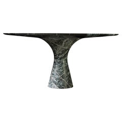 Picasso Green Contemporary Oval Marble Dining Table 290/75
