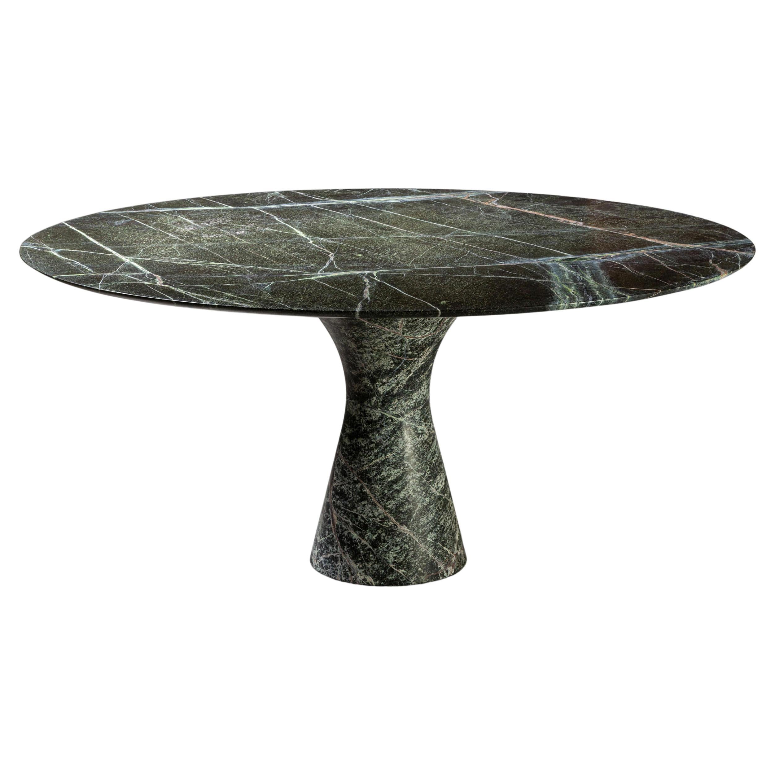 Picasso Green Refined Contemporary Marble Dining Table 130/75