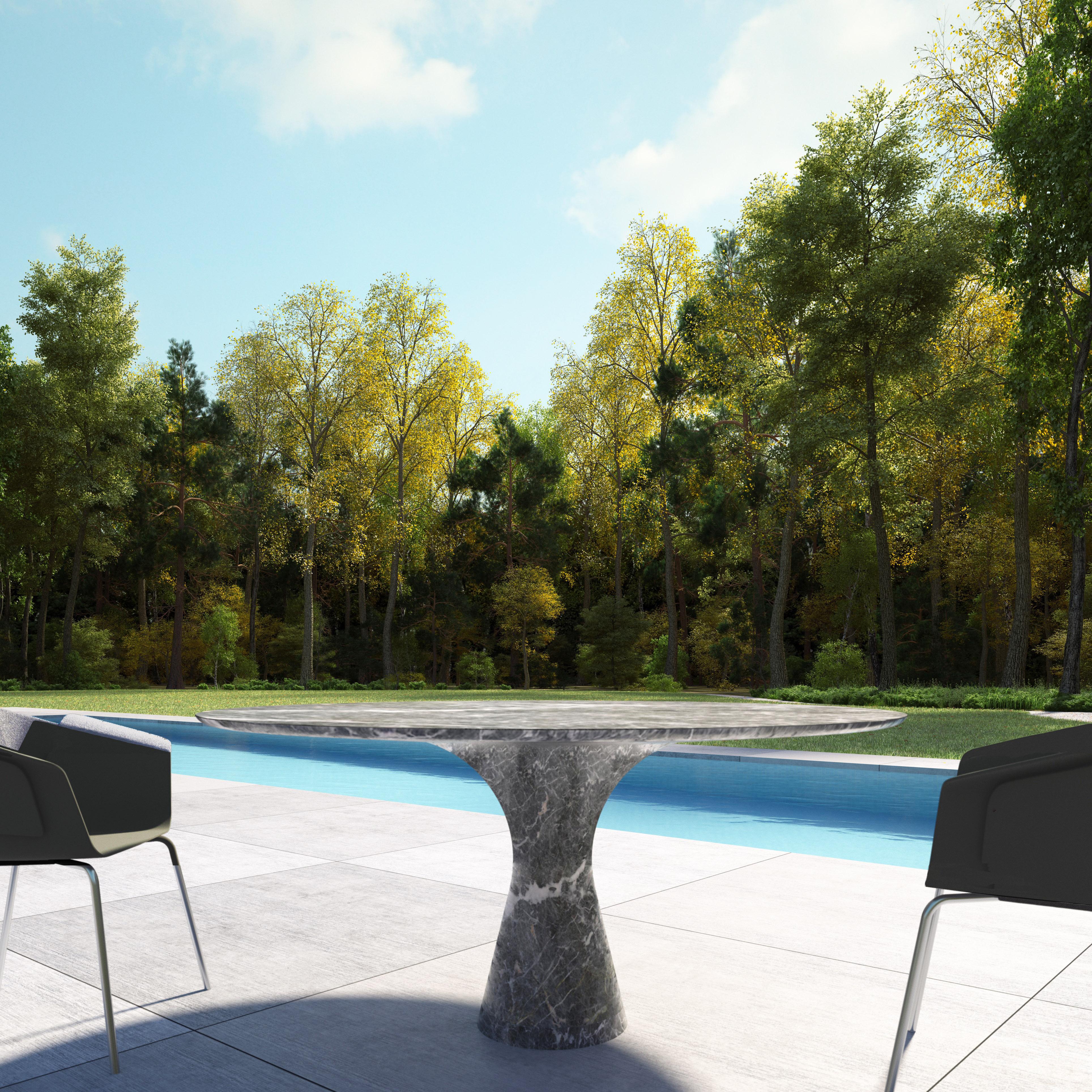 Picasso Verde Refinado Mesa de Comedor Contemporánea de Mármol 160/75 en venta 3