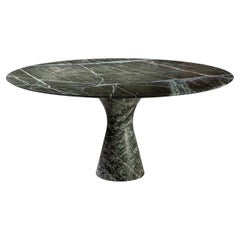 Picasso Green Refined Contemporary Marble Low Round Table 27/100