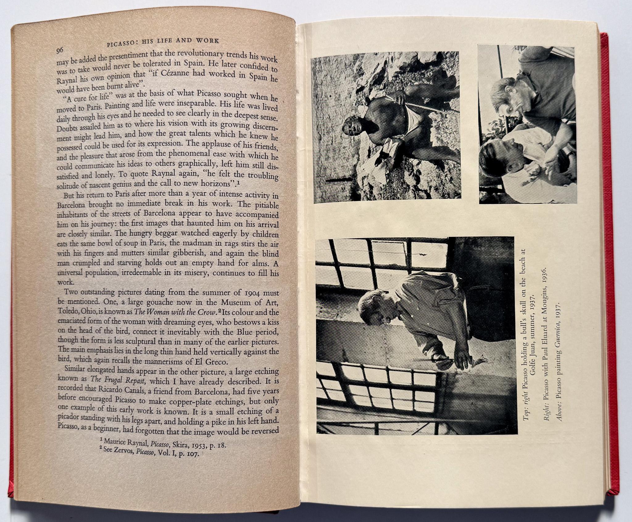 Mid-20th Century Picasso: His Life and Work (with an Inscription and Drawing by Roland Penrose) For Sale