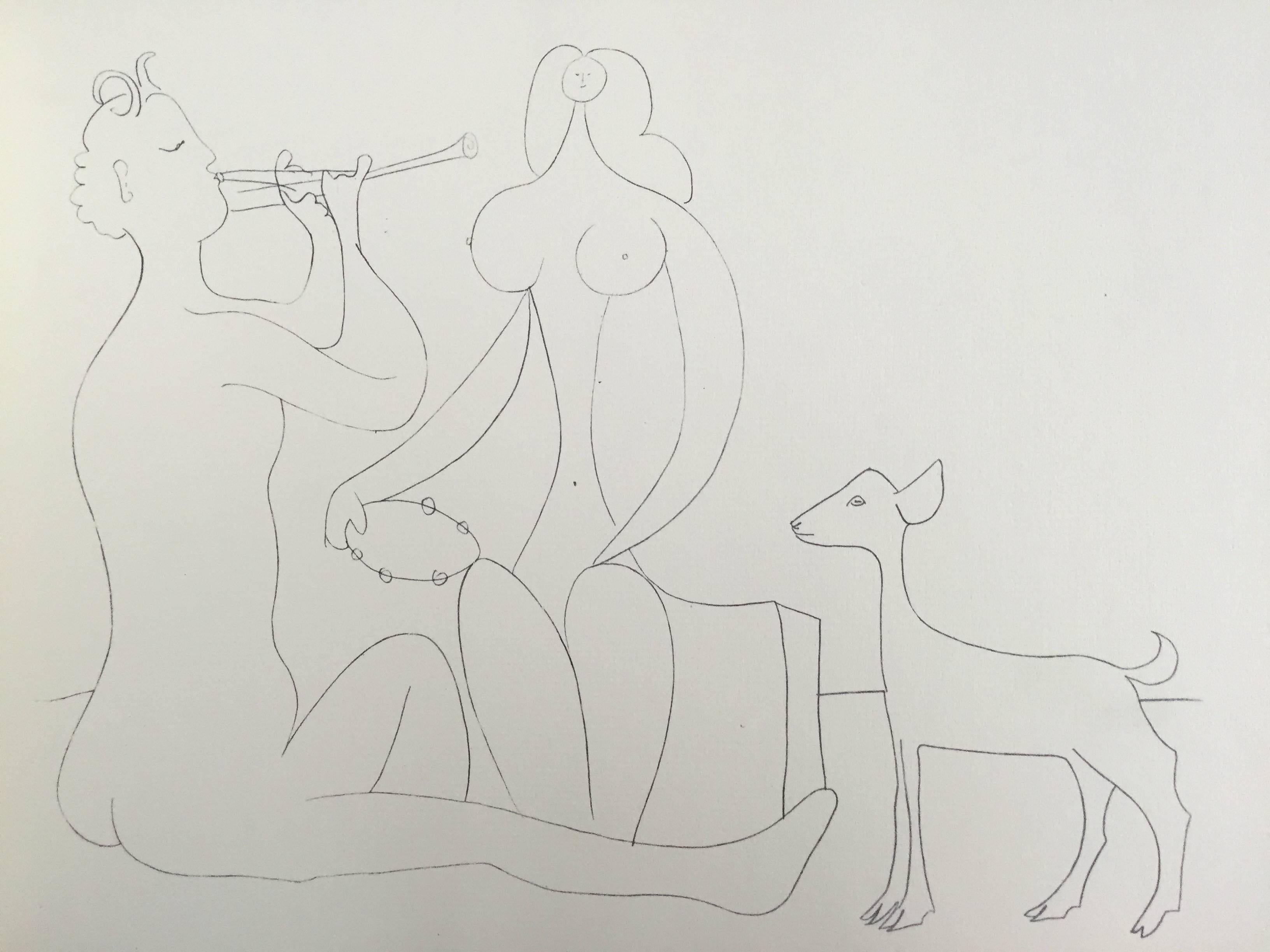 Picasso in Antibes by Dor De La Souchère, 1960 In Good Condition For Sale In London, GB