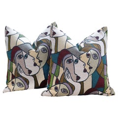 Picasso Inspired Throw Pillows by Nicholas Wolfe