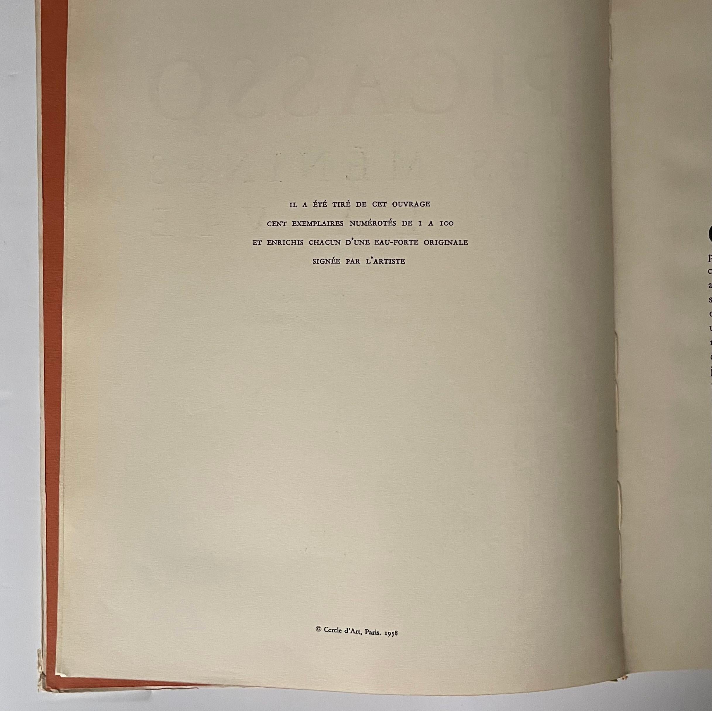 Picasso Les Ménines et la Vie - Jaime Sabartes - 1st edition, Paris, 1958 In Good Condition For Sale In London, GB