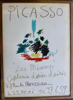 Picasso "Les Menines" Galerie Louise Leiris 1959, Mourlot Lithograph Poster