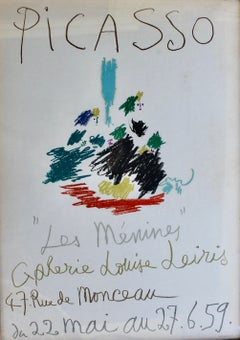 Picasso "Les Menines" Galerie Louise Leiris 1959, Mourlot Lithograph Poster