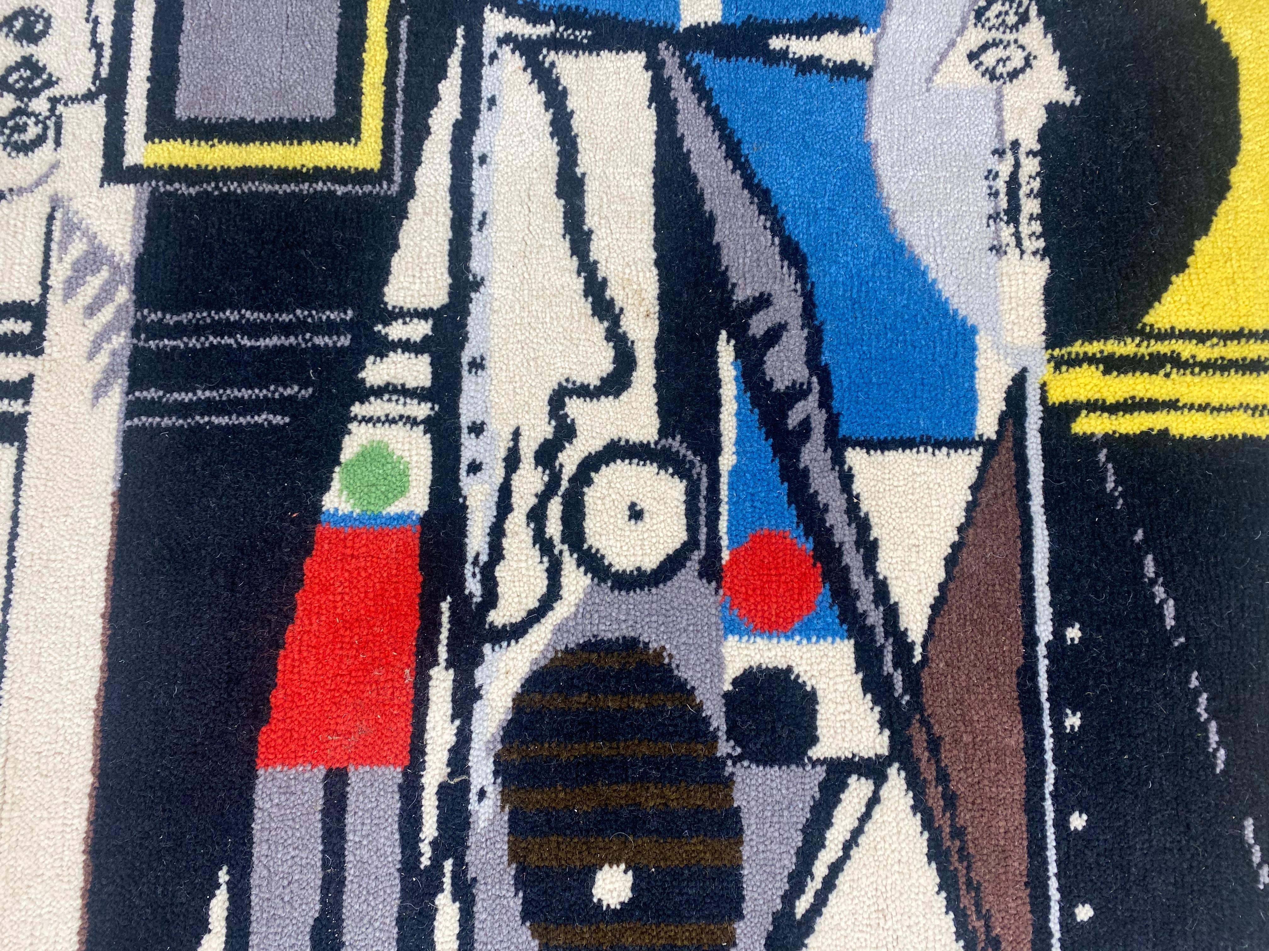 Picasso Edición Limitada Alfombra de Artista/Colgante de pared de Desso, Países Bajos, 1996 Holandés en venta