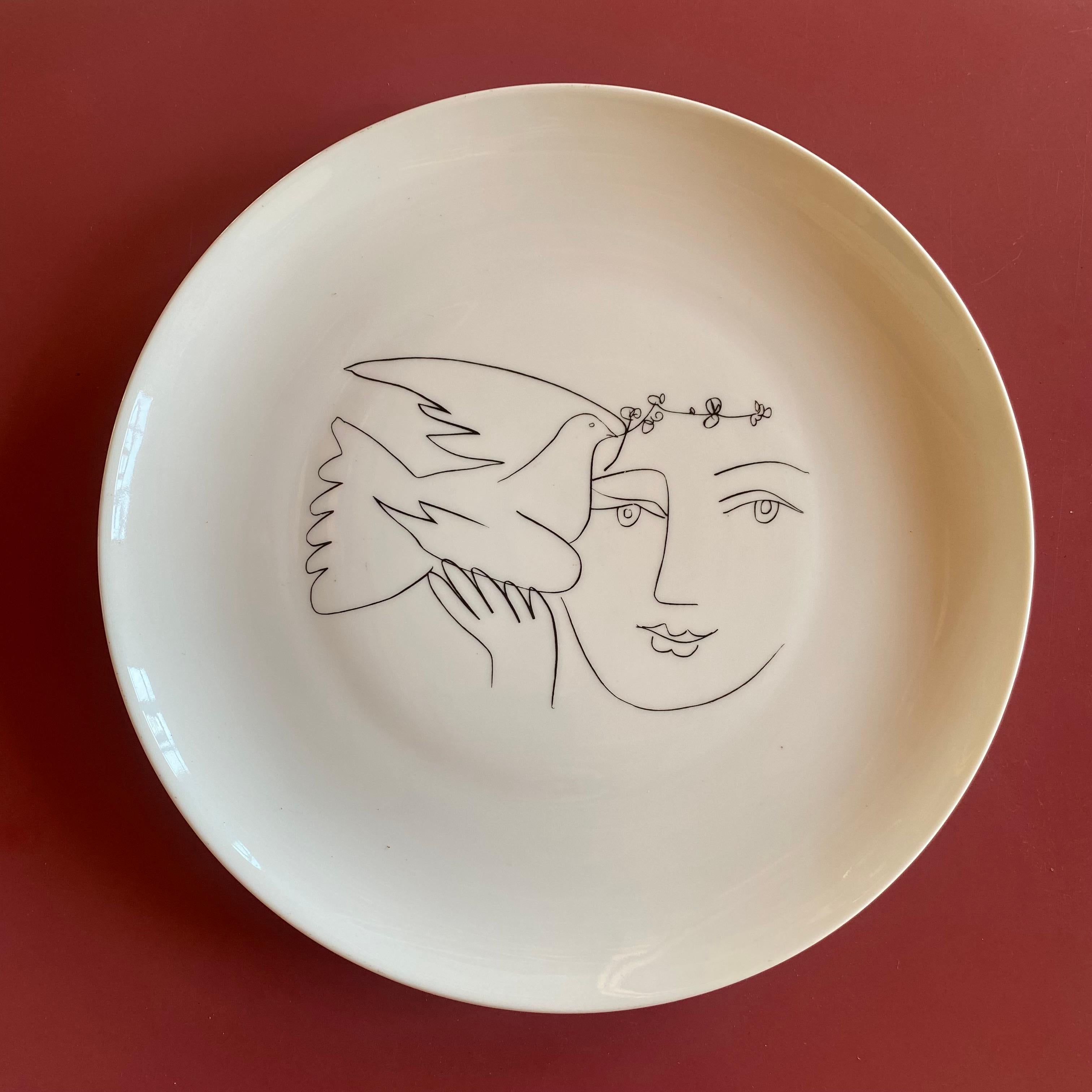 Mid-20th Century Picasso  Limoge  Plate 2 For Sale