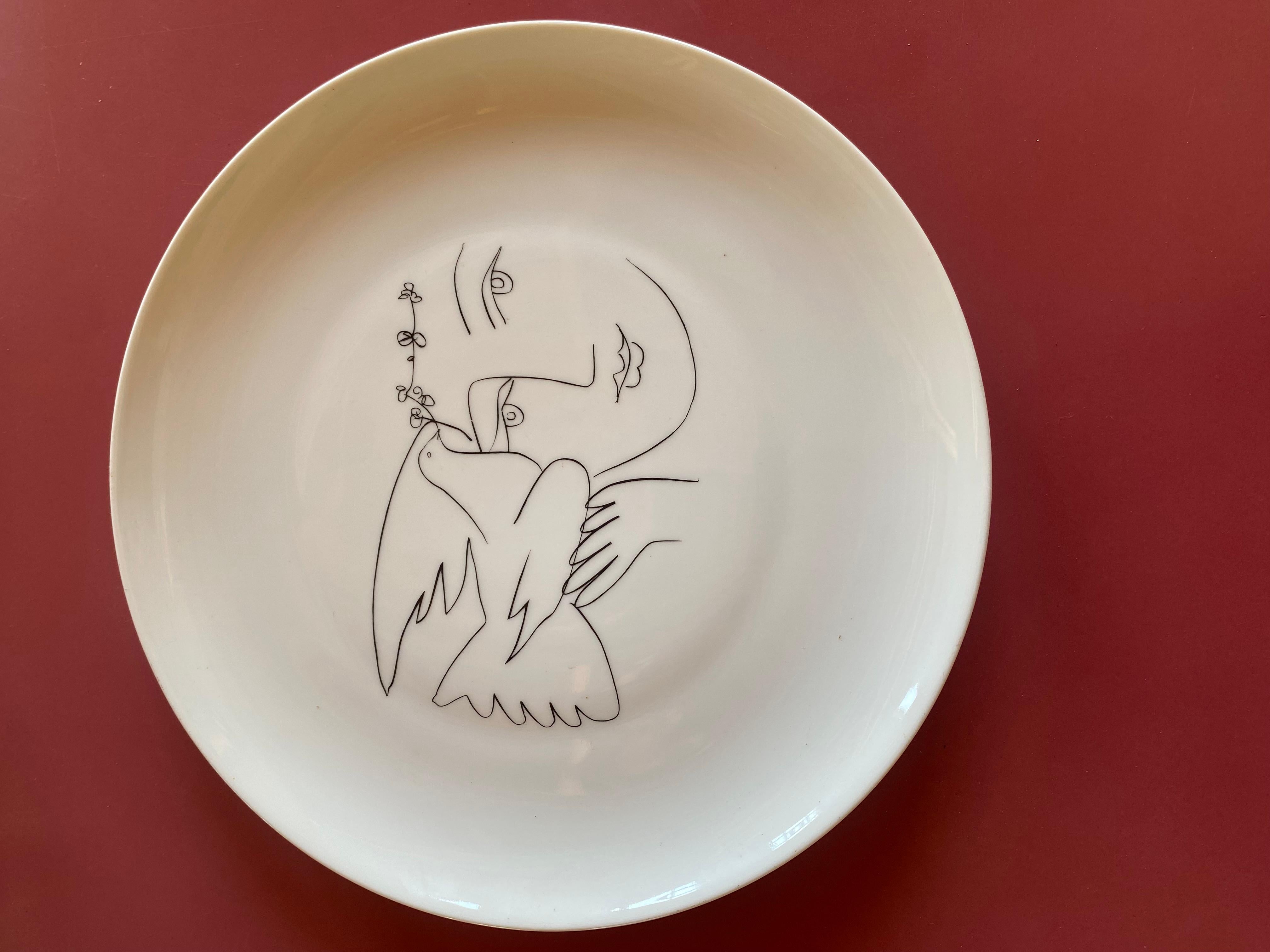 Ceramic Picasso  Limoge  Plate 2 For Sale