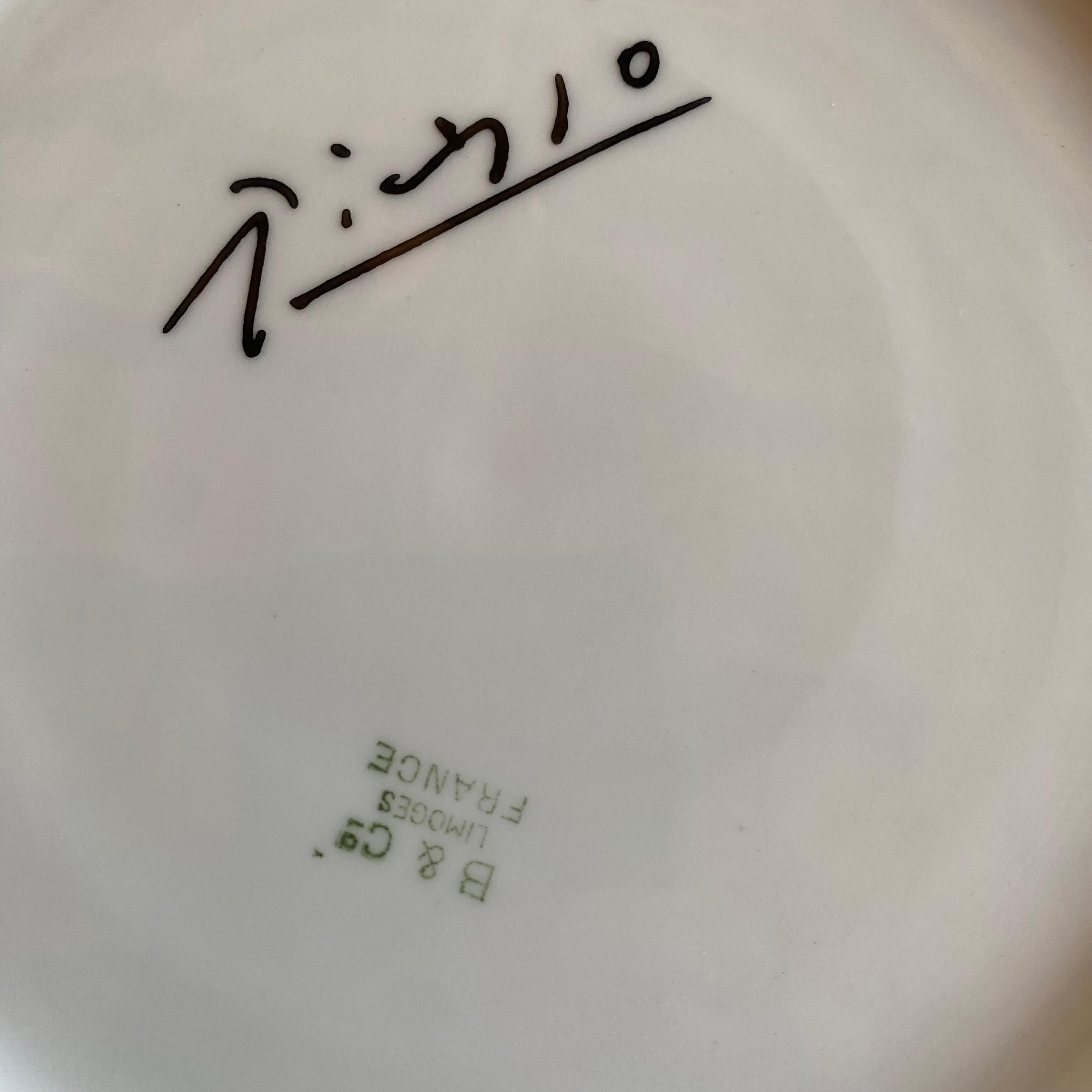 Mid-20th Century Picasso  Limoge  Plate For Sale