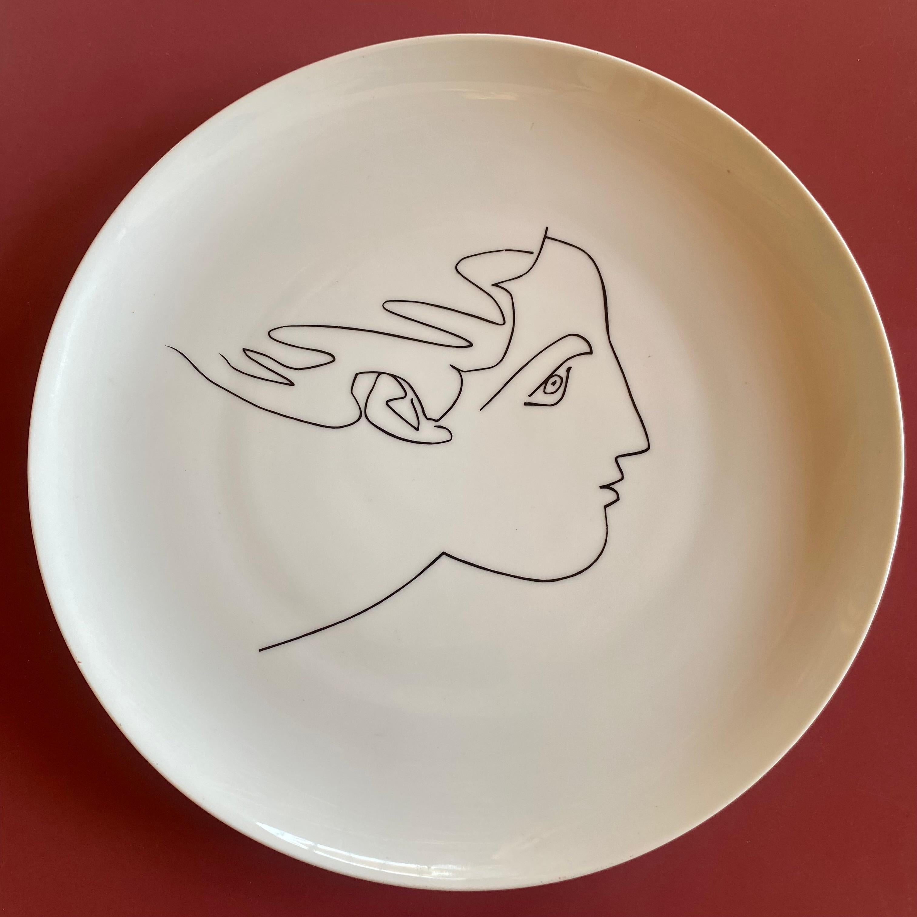 Ceramic Picasso  Limoge  Plate For Sale