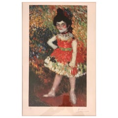 PICASSO Lithograph "La Danseuse Naine Dwarf Dancer"