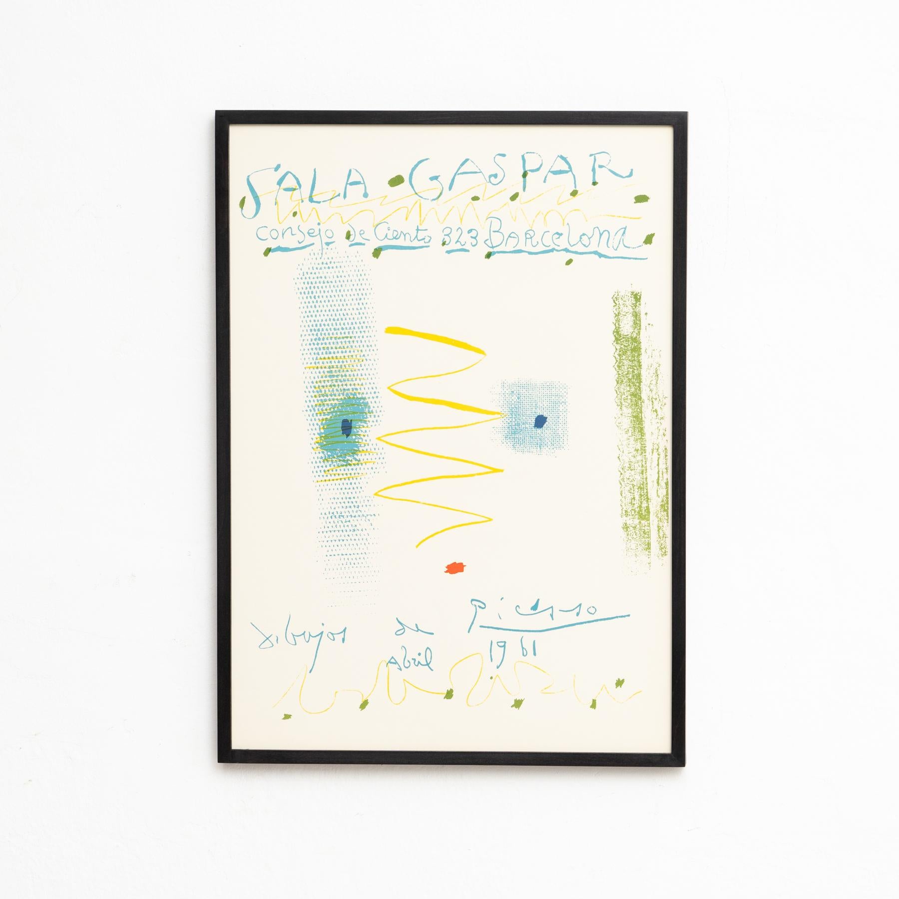 Tauchen Sie ein in die Welt der modernen Kunst mit diesem bemerkenswerten Ausstellungsplakat 