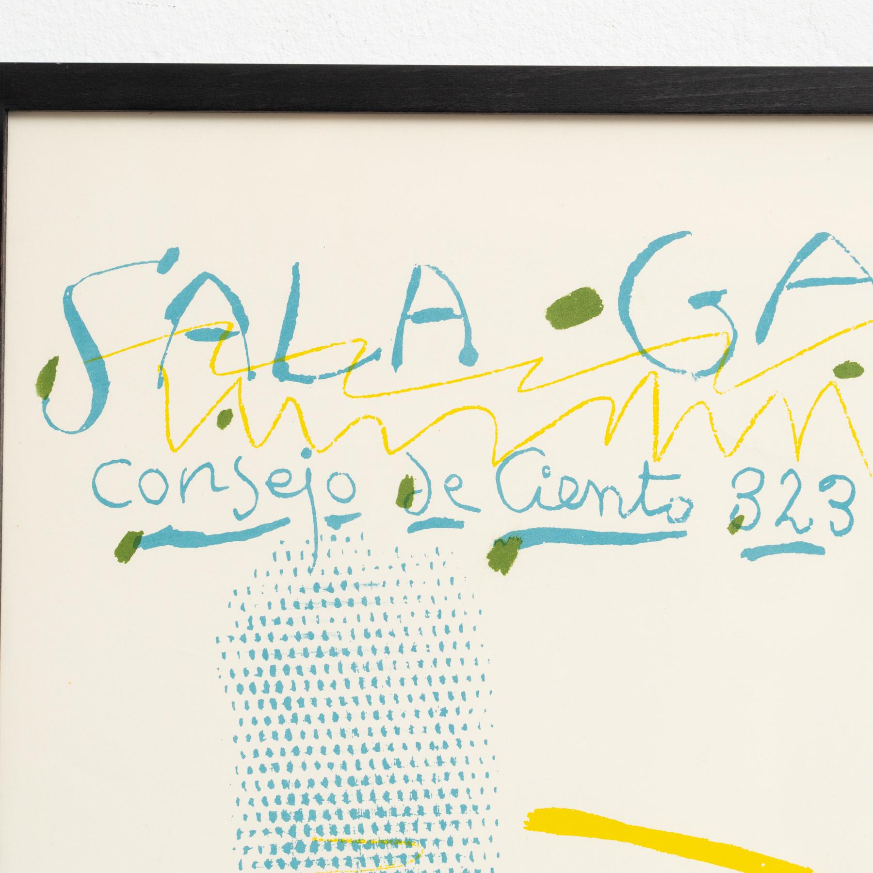 Picasso Lithographieplakat – „Dibujos de Picasso“ – Limitierte Auflage, 1961 (Mitte des 20. Jahrhunderts) im Angebot