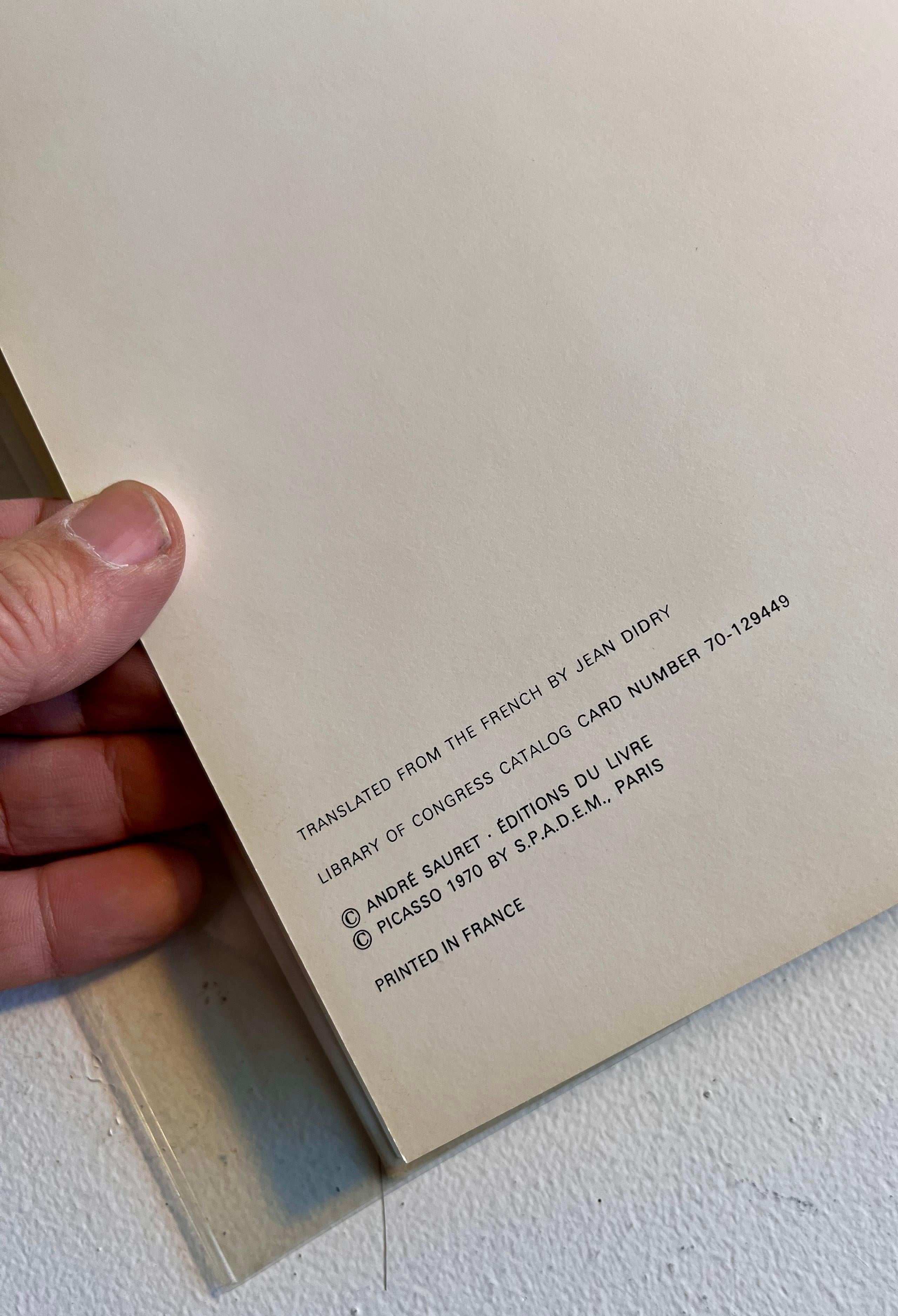Français Lithographies de Picasso, Catalog Raisonnee, 1970 en vente