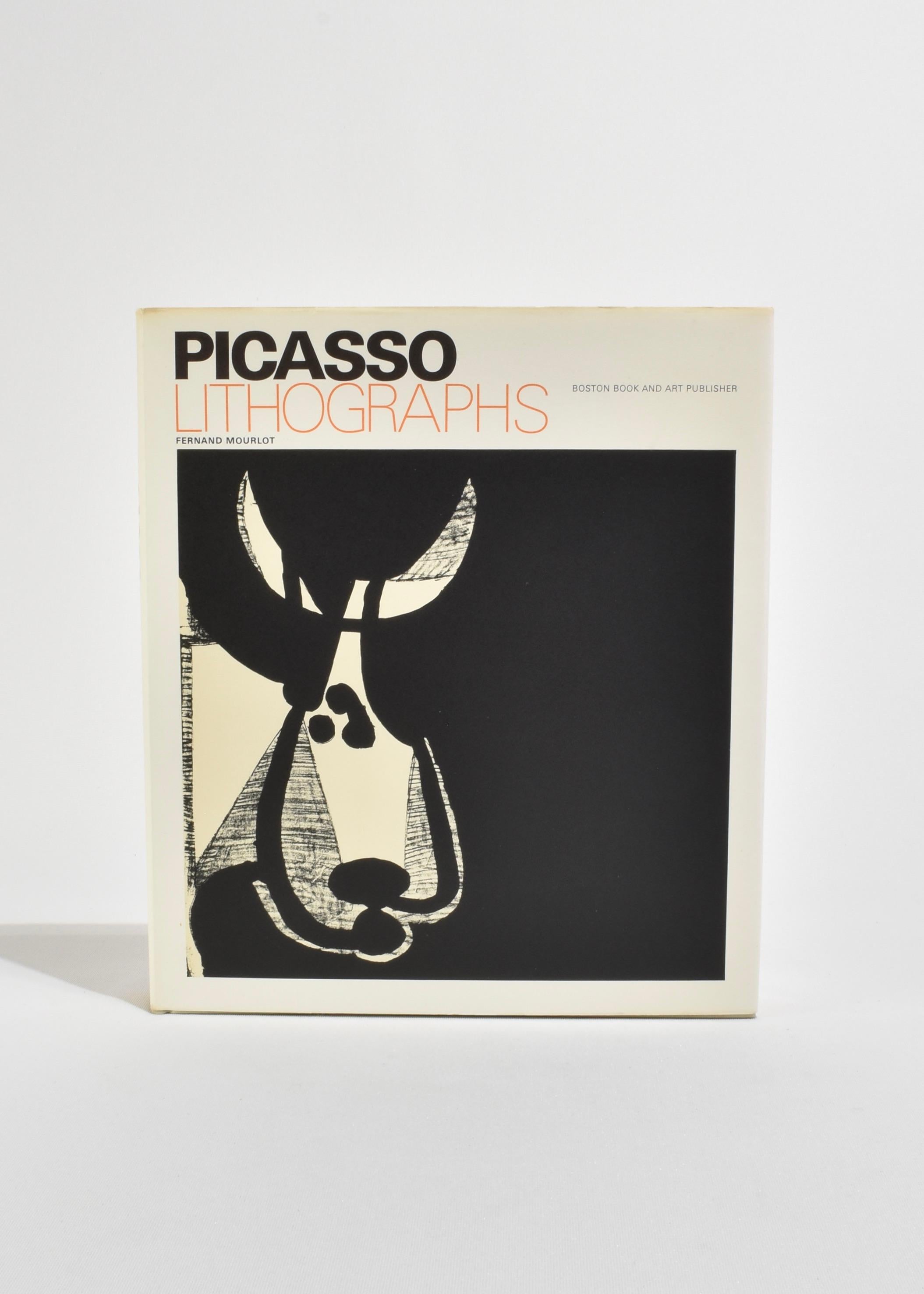 Livre relié intitulé Lithographies de Picasso, rédigé par Fernand Mourlot. Publié en 1970, 299 pages.

