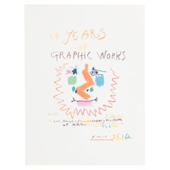Lithographie de Picasso, « 60 Years Graphic Works », 1966