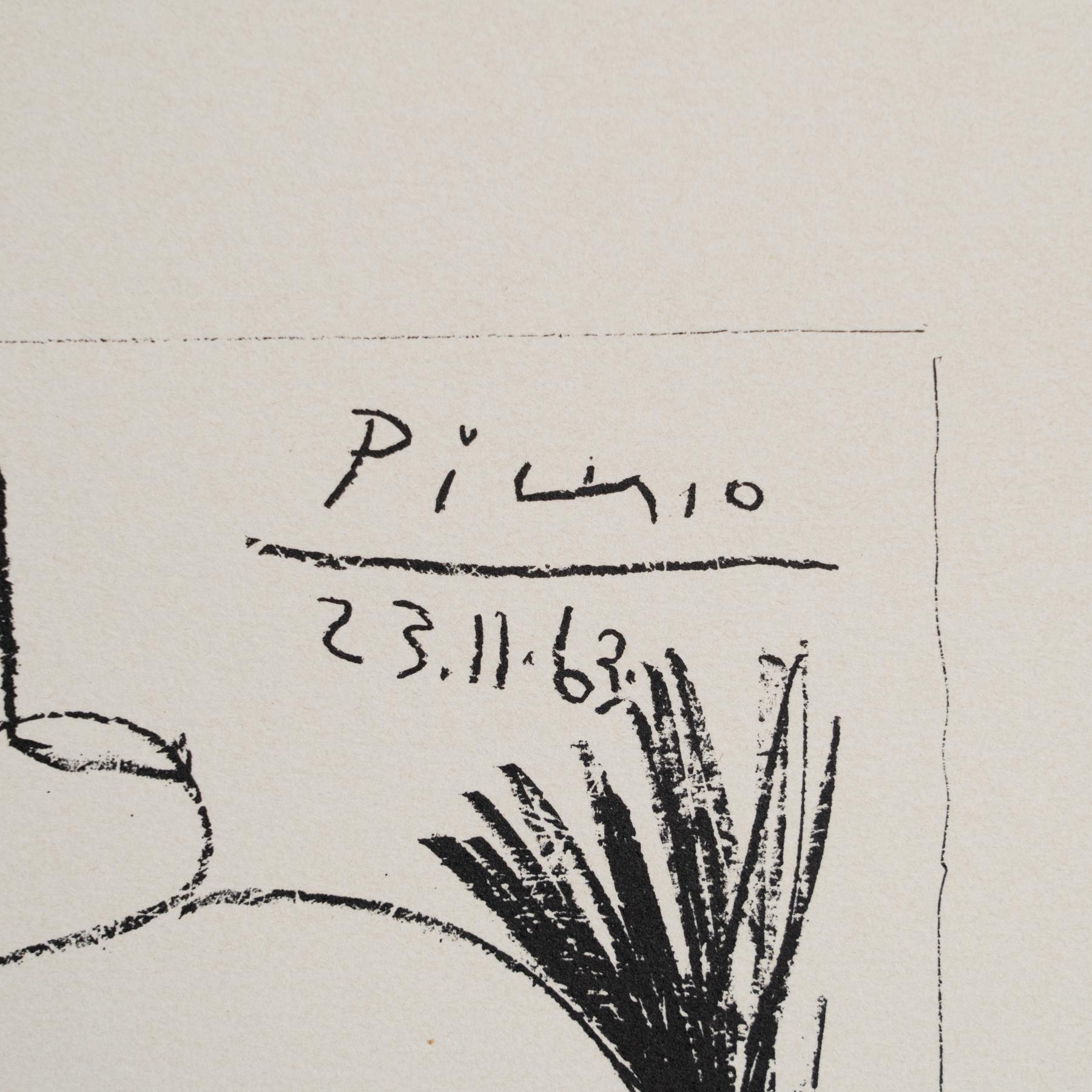 Lithographie de Picasso, Asturias, 1963 en vente 7