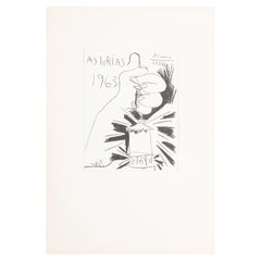 Picasso Lithography, 'Asturias', 1963