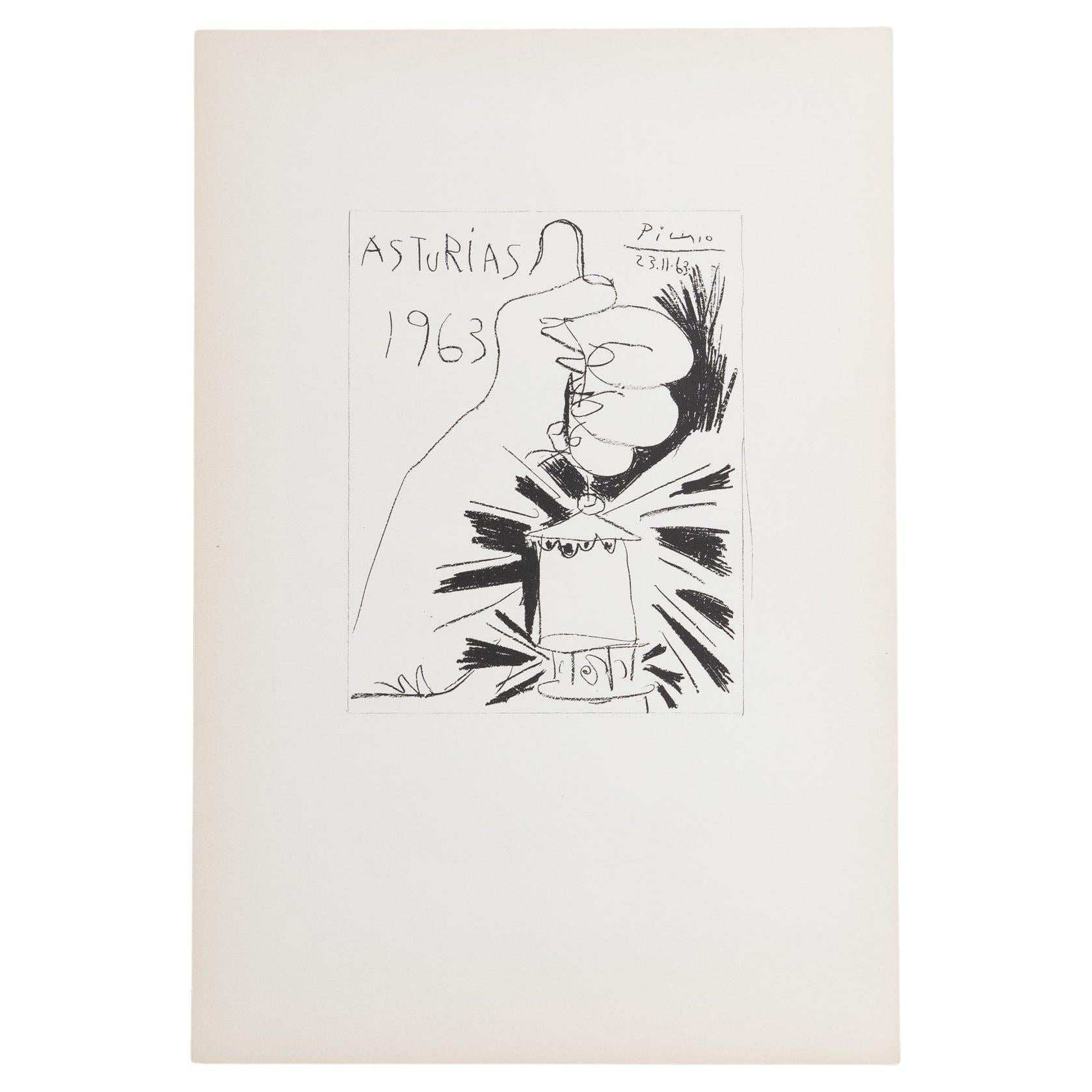 Picasso Lithography, 'Asturias', 1963 For Sale