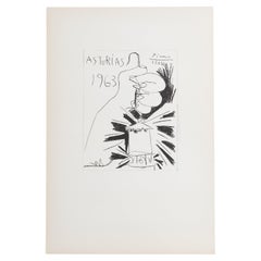 Picasso Lithography, 'Asturias', 1963