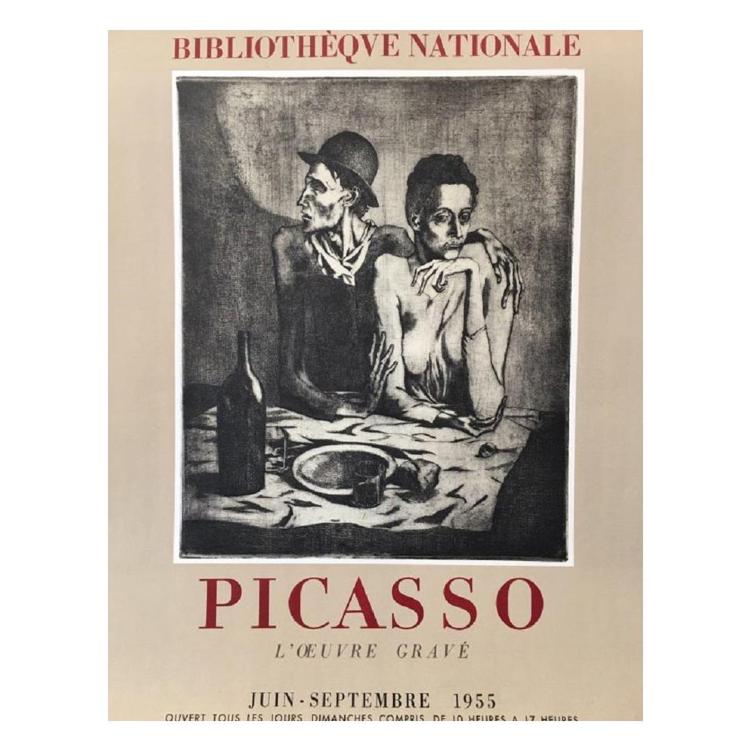 "PICASSO l’œuvre gravé" 1955 Original Vintage Poster