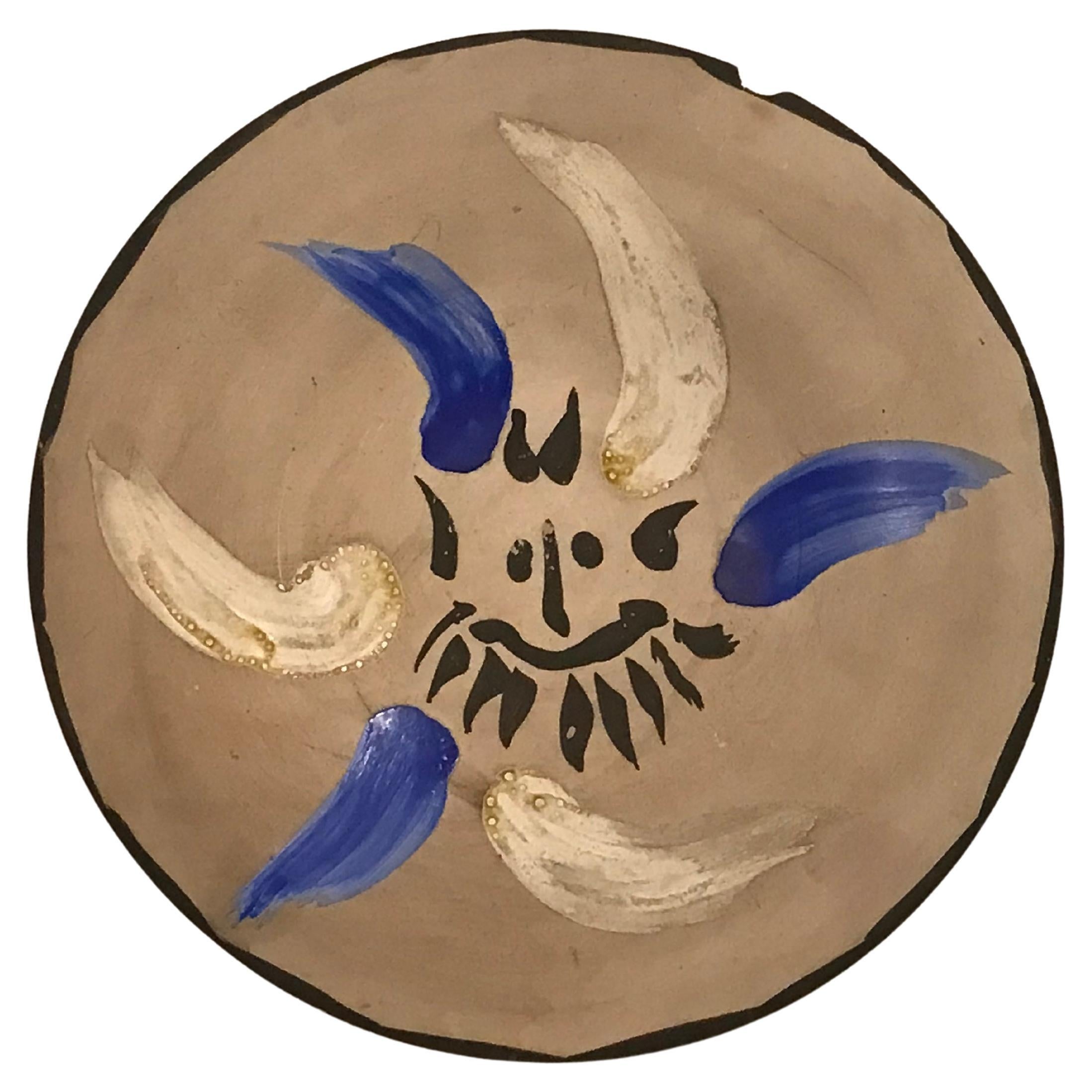 Keramikteller Picasso Madoura aus Keramik  im Angebot