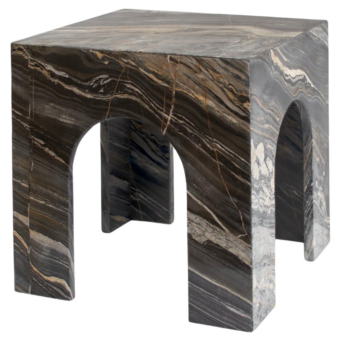 Picasso Marble Arch Side Table For Sale