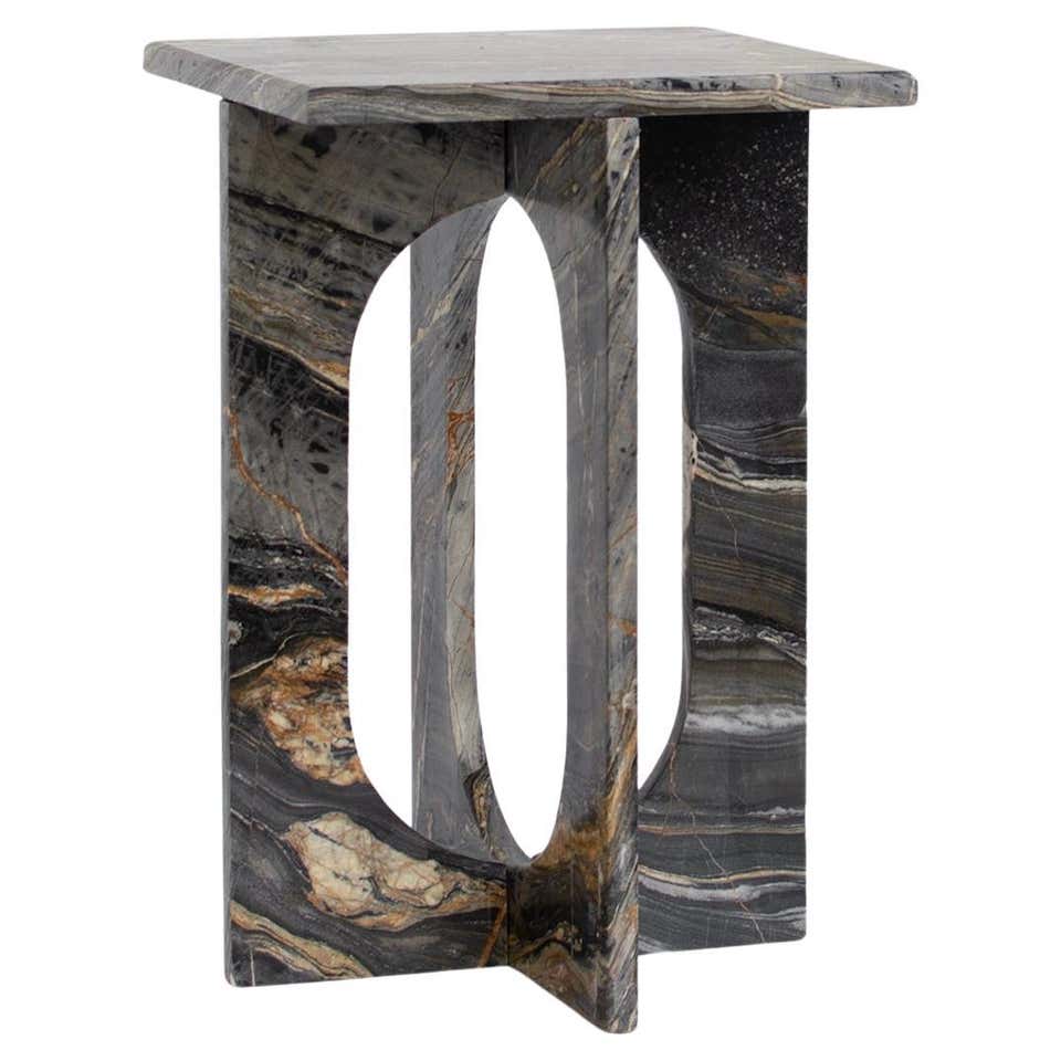 Calacatta Marble Side Table 'BOND" For Sale at 1stDibs