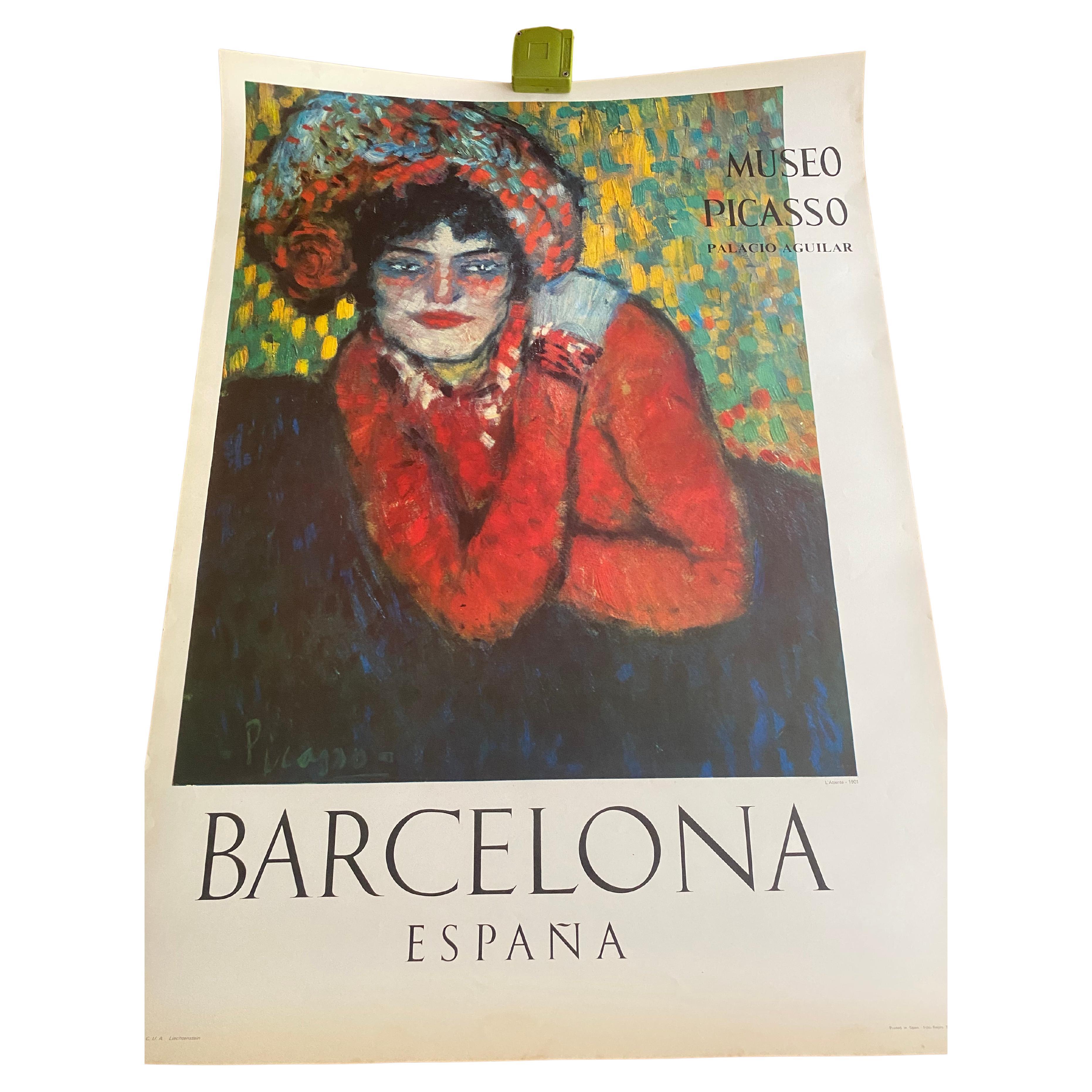 Musée Picasso Barcelone Affiche pfotolithographique 1966 en vente