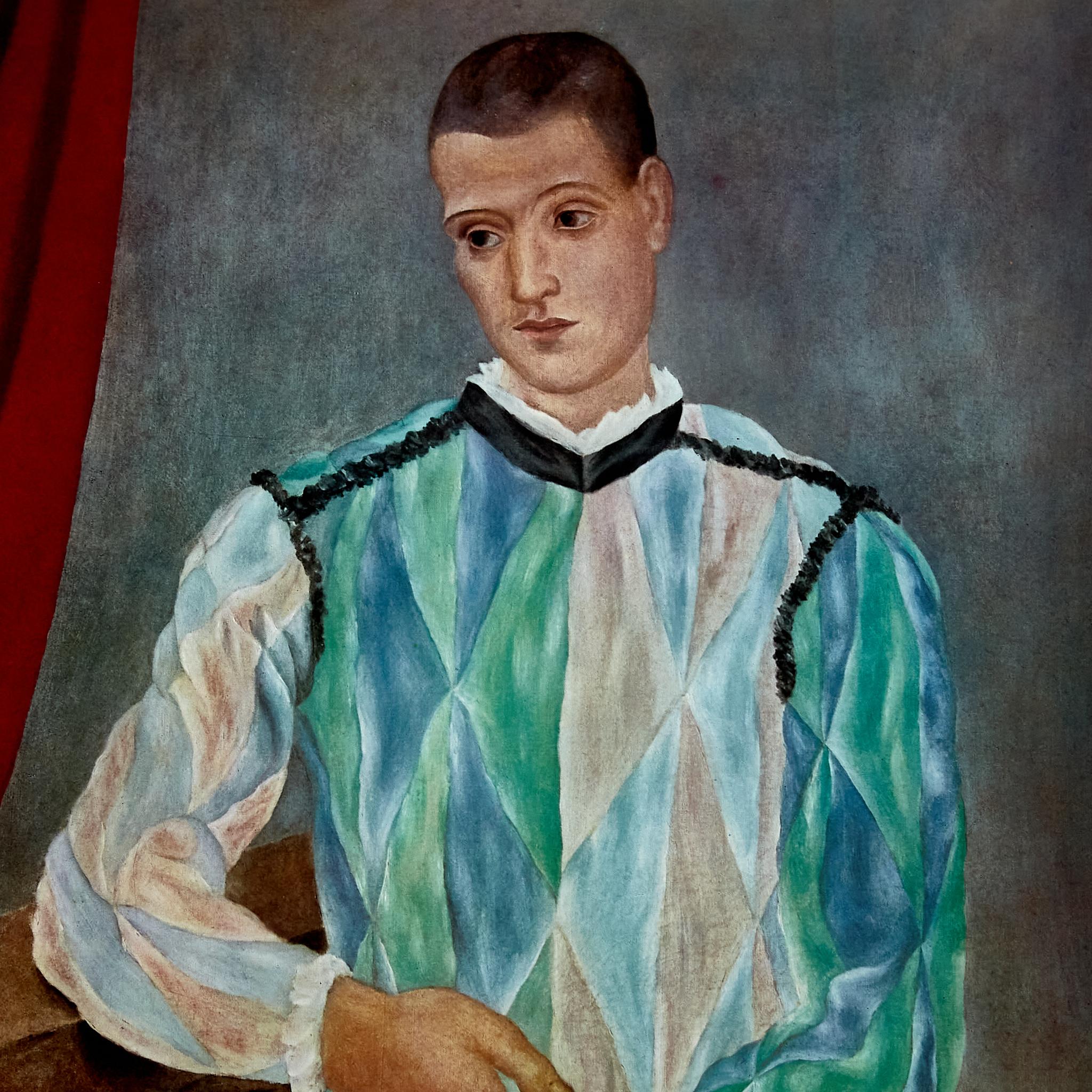 Mid-Century Modern Affiche d'origine « Arlequin » du musée Picasso : 1966 en vente