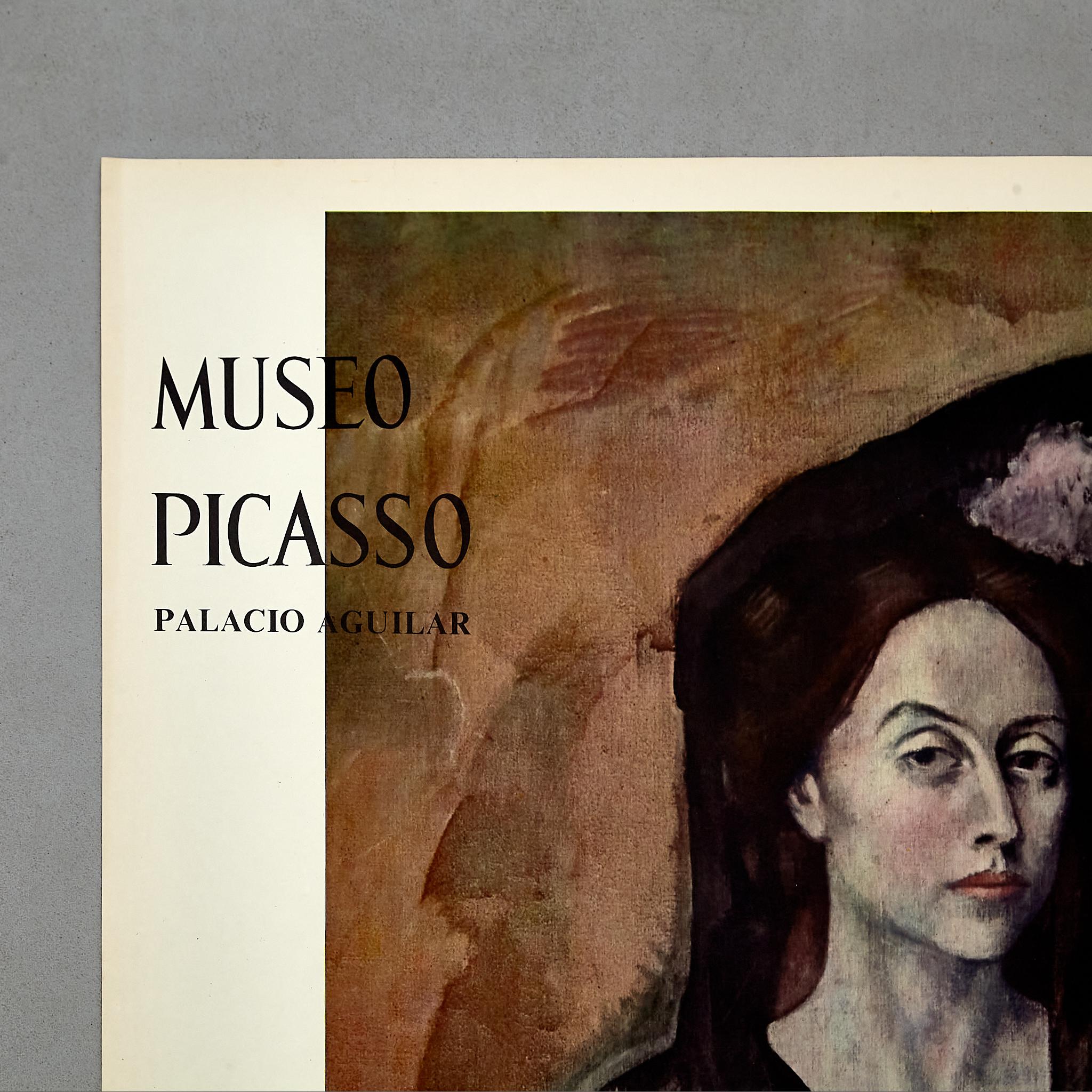 Spanish Picasso Museum Poster of Madamme Canals by Pablo Picasso, circa 1966. For Sale