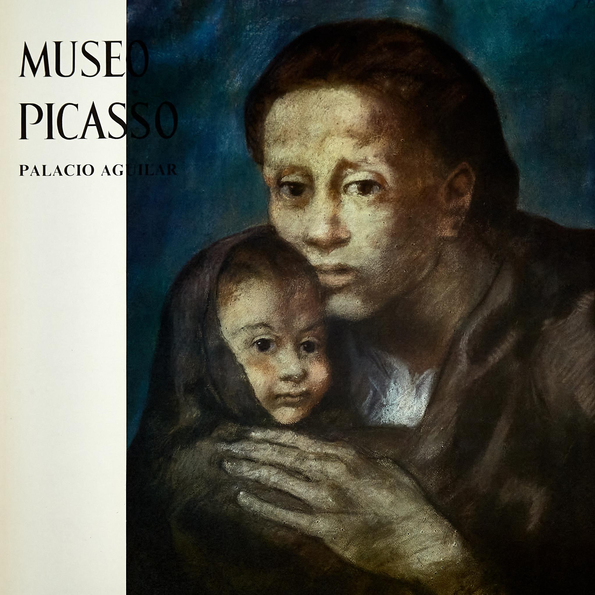 Mid-Century Modern Picasso Museum Poster of Mère et Enfant au Fichu by Pablo Picasso, circa 1966. For Sale