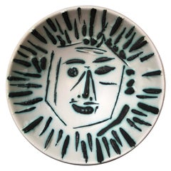 Picasso original ceramic bowl "Visage de face" numbered 25/100