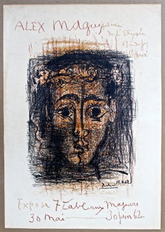 Pablo Picasso Poster original Mourlot  lithograph for Alex Maguy, 1962