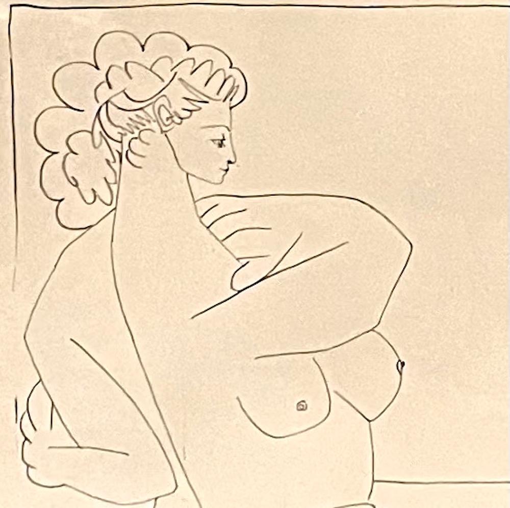 Mid-Century Modern Picasso Pablo Deux Femmes Sur La Plage, 1956 For Sale