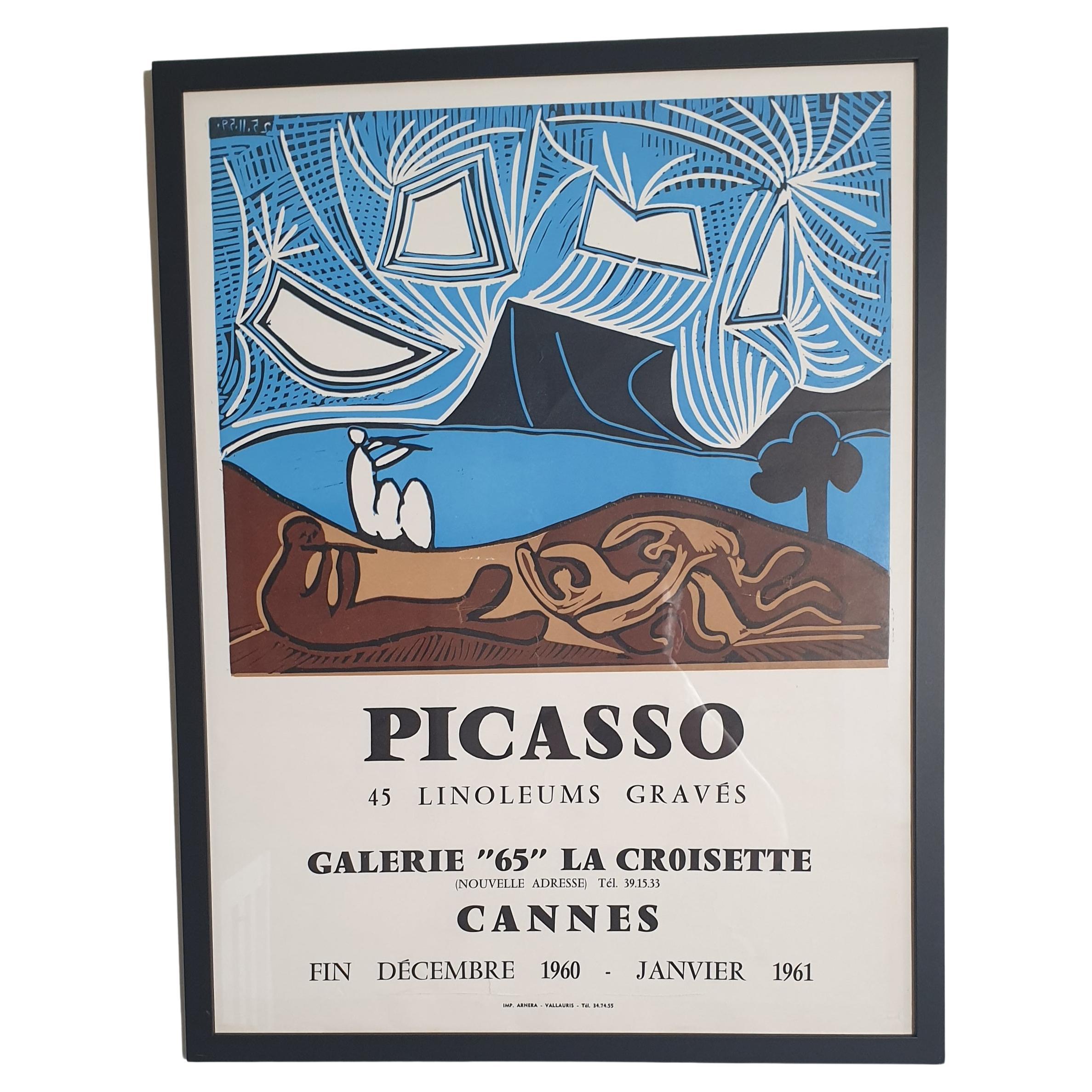 Picasso Poster 1960 For Sale