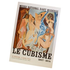 Picasso Poster, Le Cubisme, Musée 1907-1914. National D'Art Moderne, Paris 1953