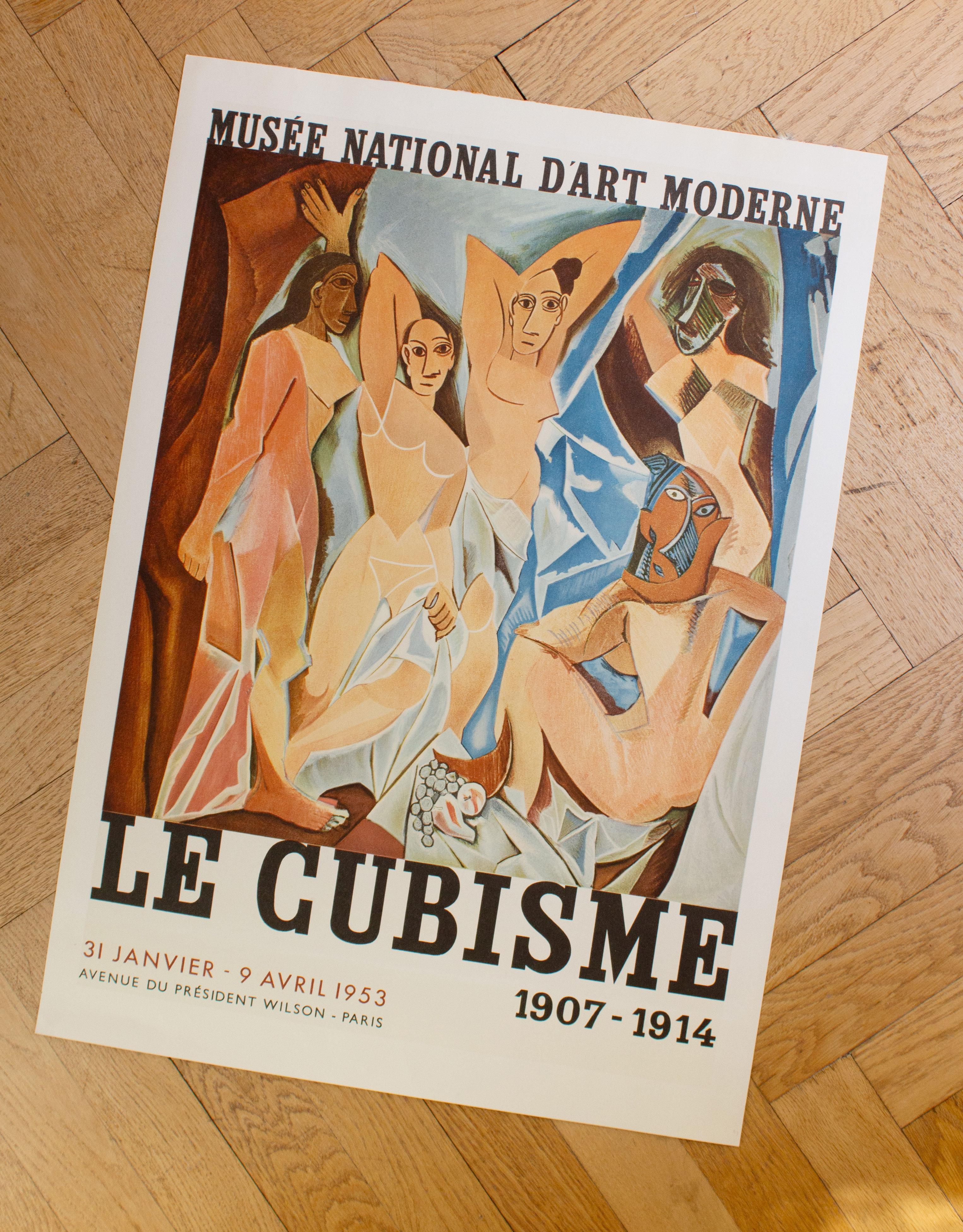 Picasso-Plakat, Le Cubisme, Museum 1907-1914. National D'Art Moderne, Paris 1953 (Papier) im Angebot