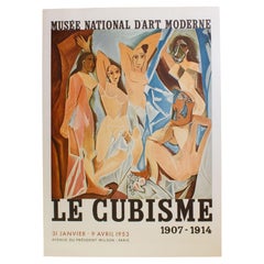 Poster di Picasso, Le Cubisme, Musée 1907-1914. National D'Art Moderne, Parigi 1953