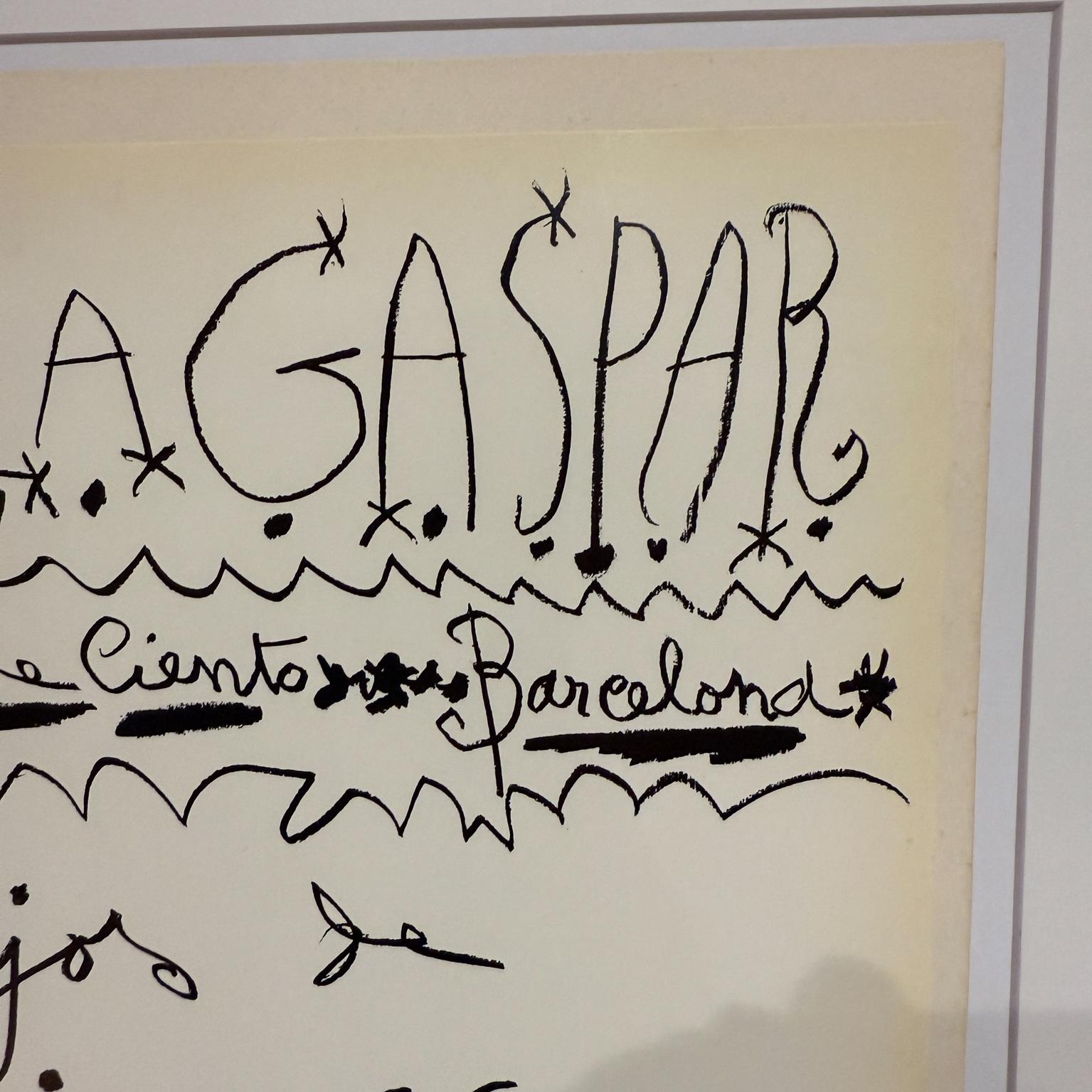 Picasso-Poster, Original Sala Gaspar 61, Dibujos de Picasso, Original (Spanisch) im Angebot