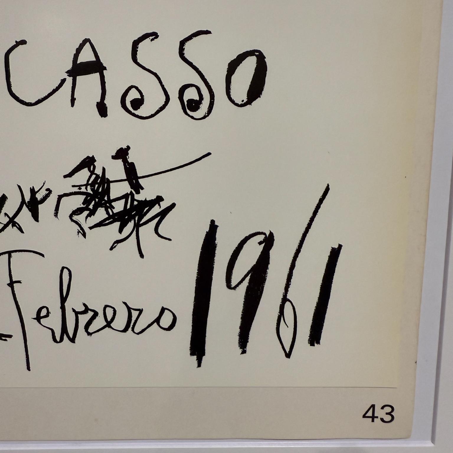 Picasso-Poster, Original Sala Gaspar 61, Dibujos de Picasso, Original im Zustand „Gut“ im Angebot in Chula Vista, CA