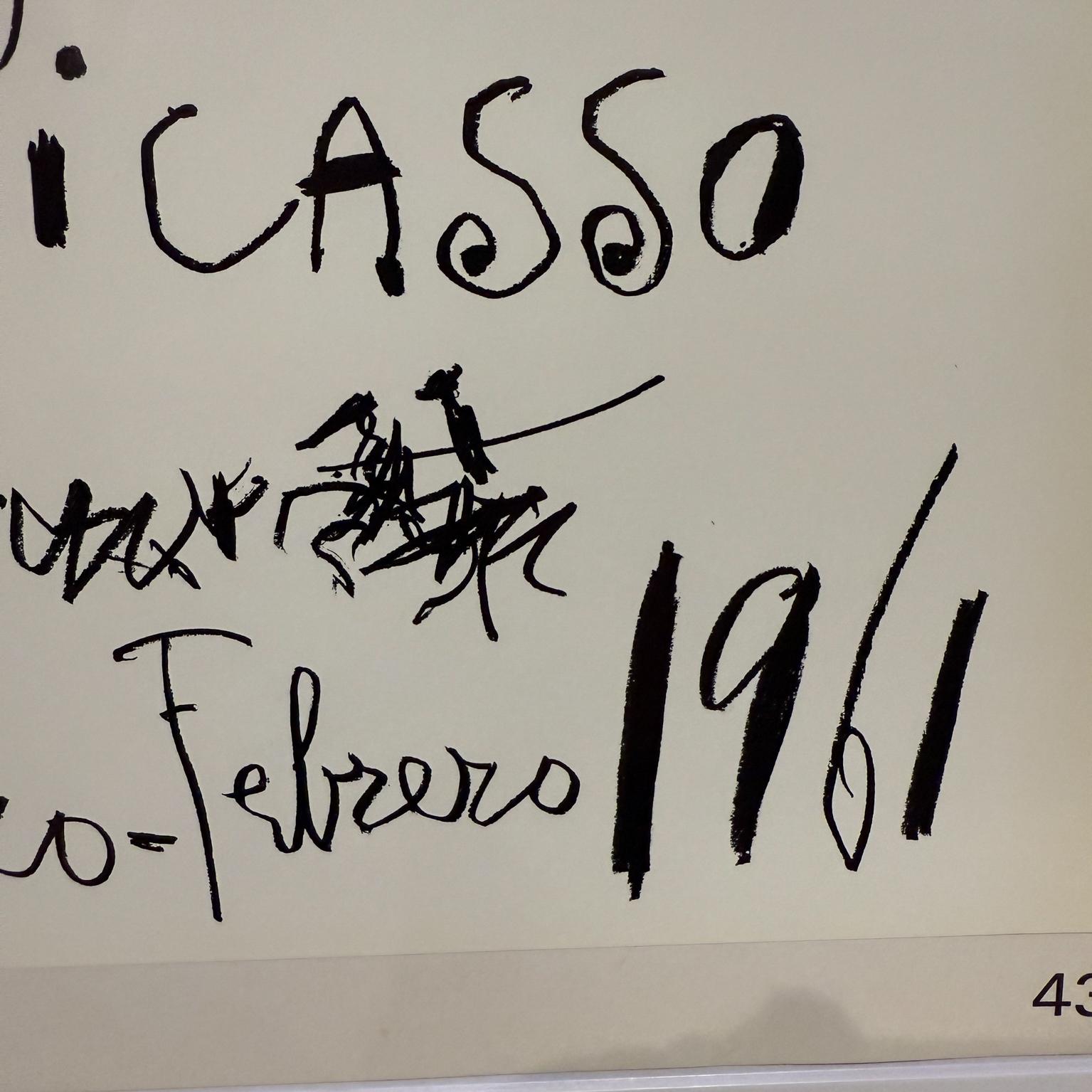 Picasso-Poster, Original Sala Gaspar 61, Dibujos de Picasso, Original im Angebot 1