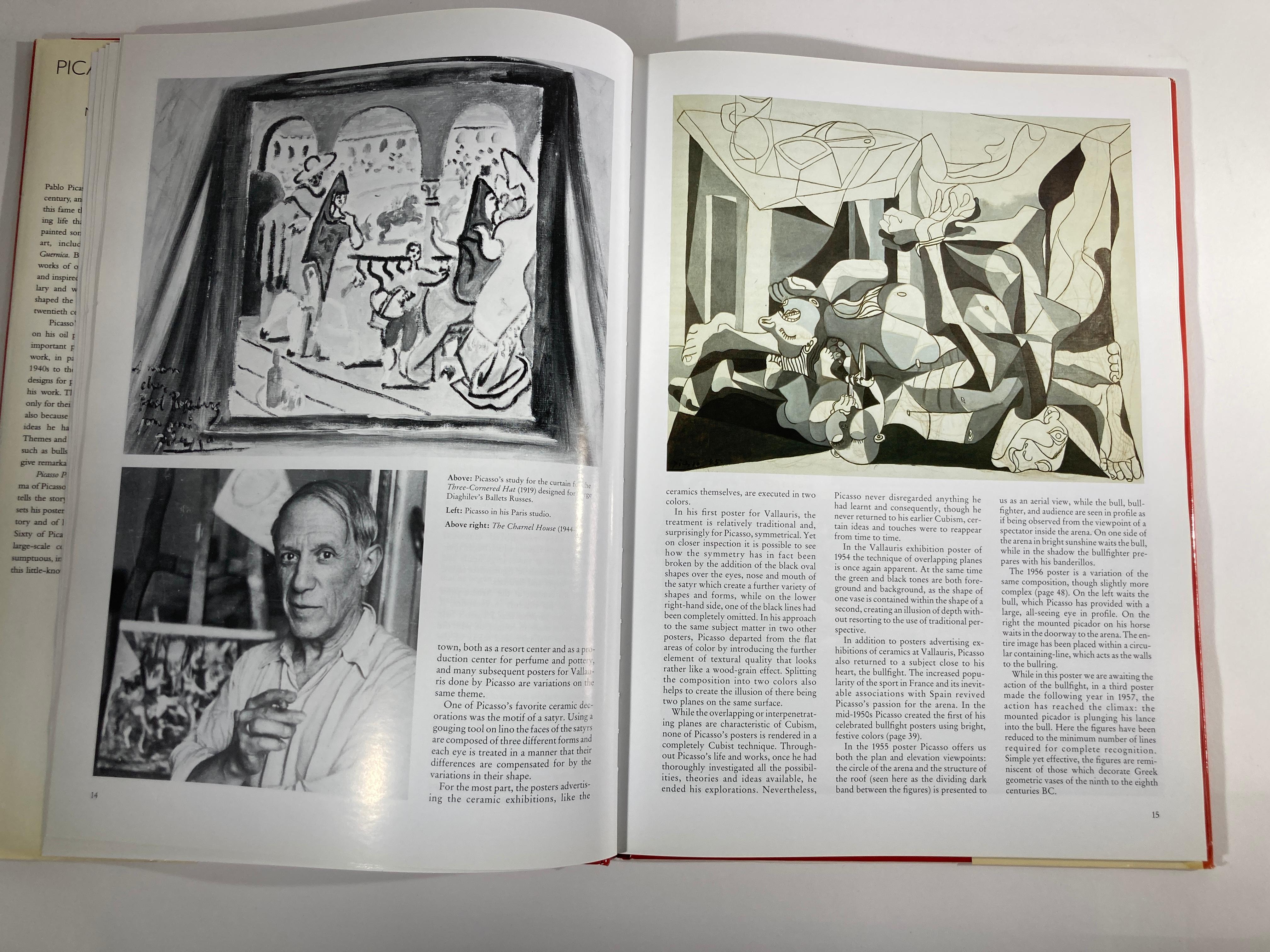 'Picasso Posters' Cubism Red Pablo Picasso Large Hardcover Art Book 1
