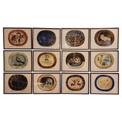 Picasso, prints 12 pcs  "Céramiques De Picasso" printed by Albert Skira, 1948