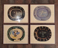 Picasso, prints 4 pcs  "Céramiques De Picasso" printed by Albert Skira, 1948